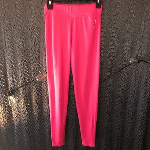 Hot pink Reebok athletic leggings